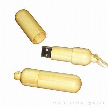 Promotional Classic Wooden USB Drive with 1 to 256GB USB Capacity, High-speed USB2.0 Transfer Rate